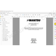 Manitou MRT 2150 Serie M E2 3B6 Fat Slim spare parts manual