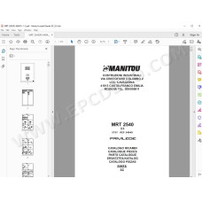 Manitou MRT 2540 Privilege E3 spare parts manual