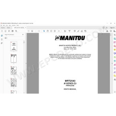 Manitou MRT 2540 Serie M Privilege E3 spare parts manual