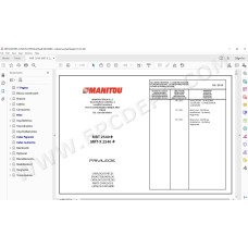 Manitou MRT MRT-X 2540 Plus Privilege spare parts manual