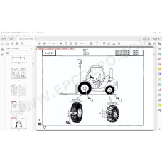 Manitou Forklift MSI 20 25 30 G / Buggie spare parts manual