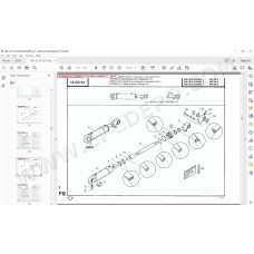 Manitou Forklift MSI 20 25 30 G / Buggie spare parts manual