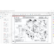 Manitou Forklift MSI 20 25 30 G / Buggie spare parts manual