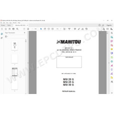 Manitou Forklift MSI 20 25 30 G service & repair manual