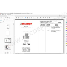 Manitou Forklift MSI 20 25 30 Turbo / Buggie S1 E2 parts manual