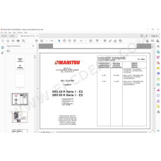 Manitou Forklift MSI 40 50 H S1 E2 spare parts manual