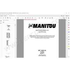Manitou MT 1033 HL Turbo Serie 1 spare parts manual