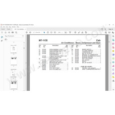 Manitou MT 1155 Maniscopic T-3 spare parts manual