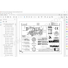 Manitou MT 1232 1240 S / L / Turbo parts manual