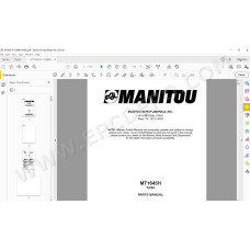 Manitou MT 1645 H SL Turbo Mono Ultra spare parts manual