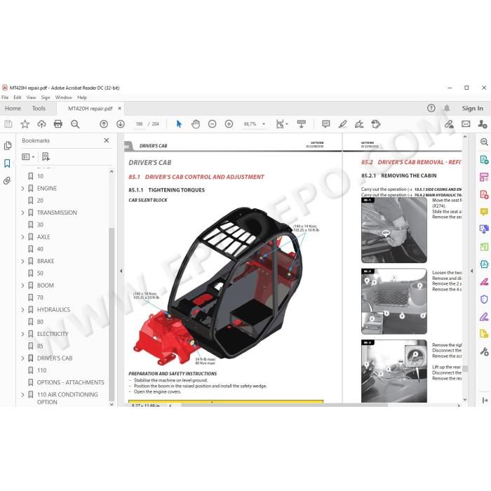 Manitou MT 420 H TSS 57K ST5 Serie 1 service & repair manual