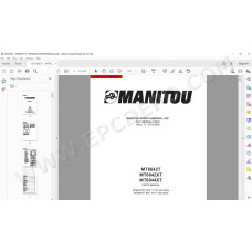 Manitou MT 6642T 6642XT 8044XT spare parts manual