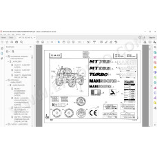 Manitou MT 732 932 Turbo spare parts manual