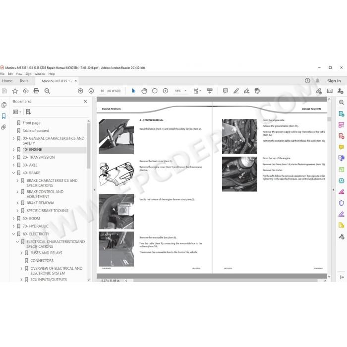 Manitou MT 835 1135 1335 ST3B service manual