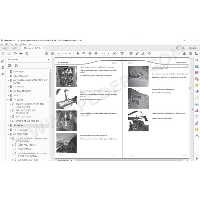 Manitou MT 835 1135 1335 ST3B service manual