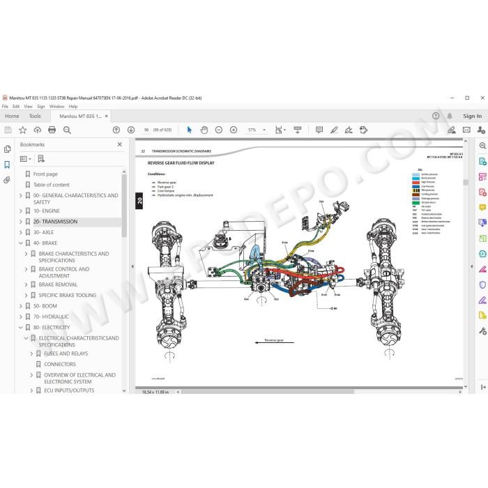 Manitou MT 835 1135 1335 ST3B service manual