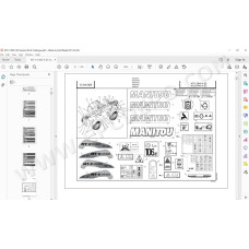Manitou MT-X 1840 1440 A E3 spare parts manual