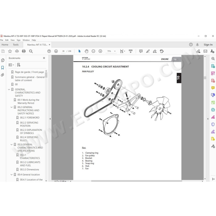 Manitou MT-X 733 1033 ST3A Serie 1 service manual