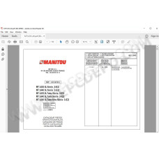Manitou MT 1435 1440 SL / Turbo S3 E2 parts manual