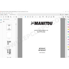 Manitou MT 6034T 6034XT spare parts manual