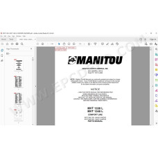 Manitou MVT 1330L 1340L Comfort Line parts manual