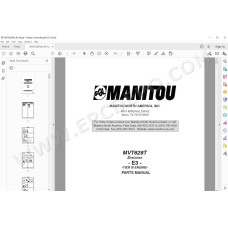 Manitou MVT 628 T Evolution E3 Tier3 parts manual