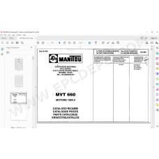 Manitou MVT 660 spare parts manual