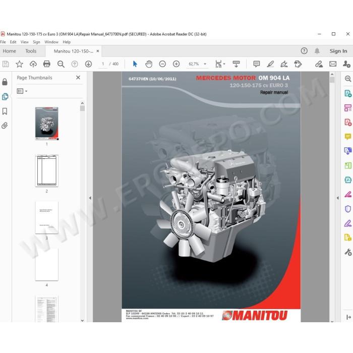 Manitou Engines workshop service & repair manuals