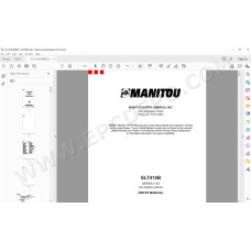 Manitou Forklift SLT 415B Serie 2 E2 spare parts manual