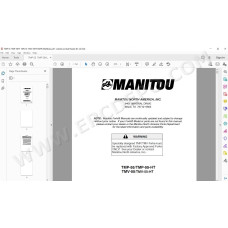 Manitou Forklift TMP TMV 55 / HT spare parts manual