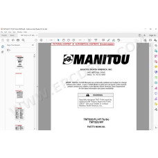 Manitou Forklift TMT 320 FL / HT / WF / Turbo parts manual