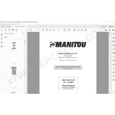 Manitou Forklift TMT 55 HT / XT T3 4 way spare parts manual
