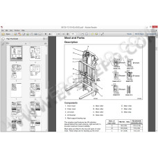 Mitsubishi Forklift MCFE EPC spare parts catalog + service & repair 2014