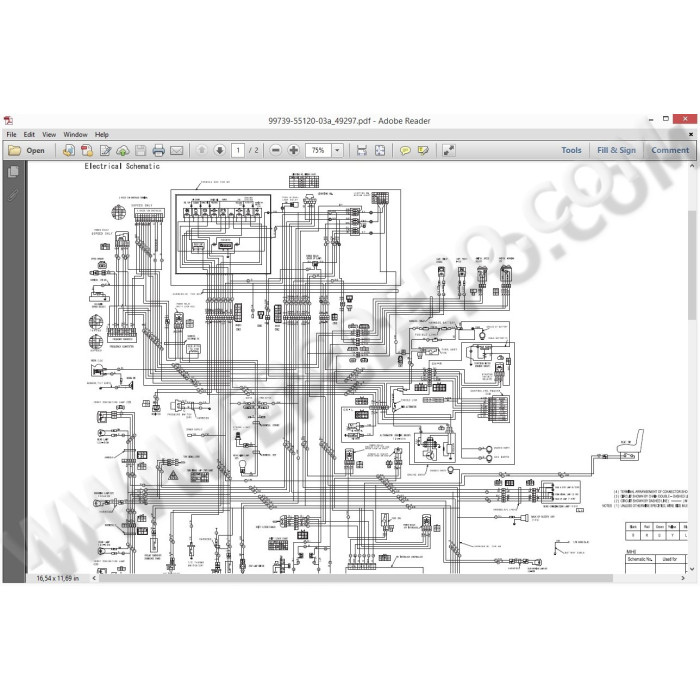 Mitsubishi Forklift MCFE EPC spare parts catalog + service & repair 2014