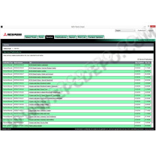Mitsubishi Forklift MCFE EPC spare parts catalog + service & repair 2014