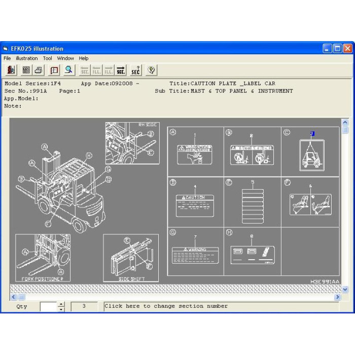 NISSAN FORKLIFT EPC SPARE PARTS CATALOG 2009