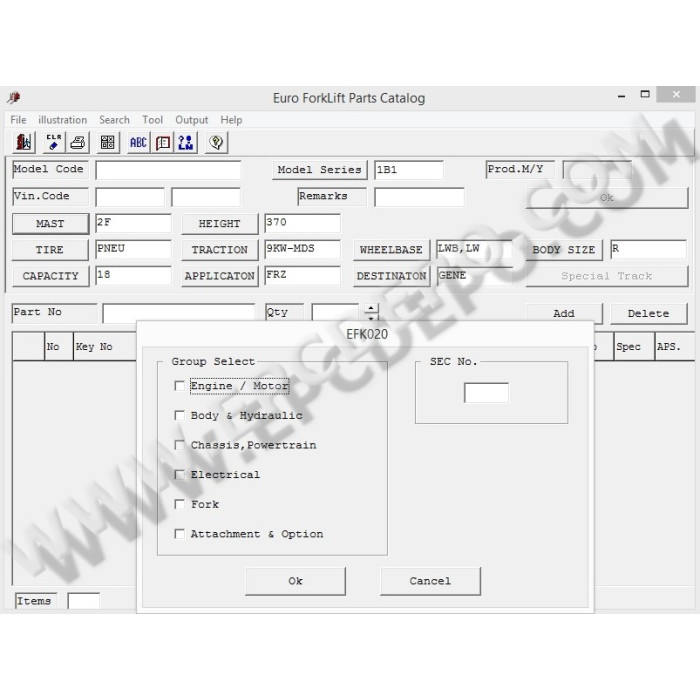 NISSAN FORKLIFT EPC SPARE PARTS CATALOG 2013