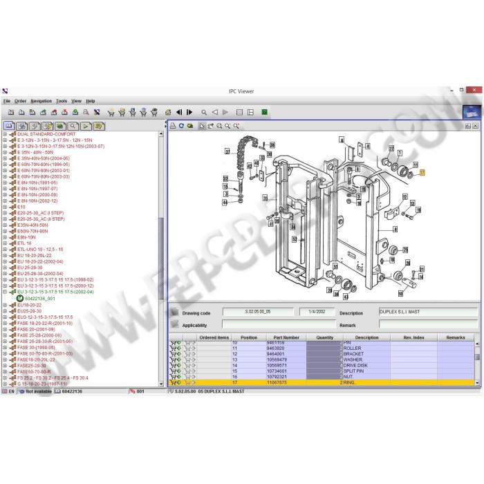 OM PIMESPO FORKLIFT EPC PARTS CATALOG 2012