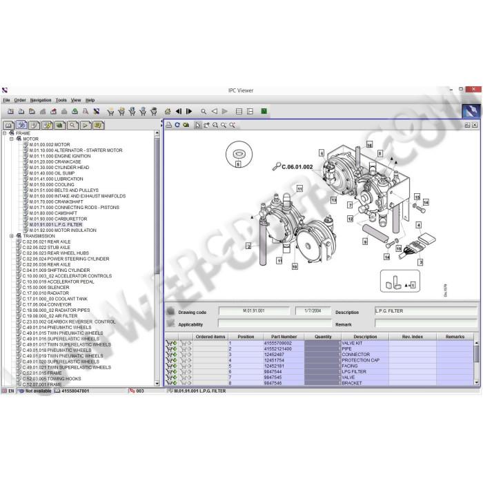 OM PIMESPO FORKLIFT EPC PARTS CATALOG 2012