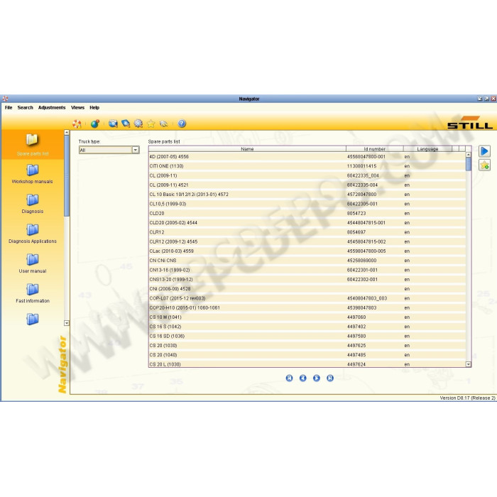 STILL STEDS 8.17 2017 EPC PARTS CATALOG + SERVICE