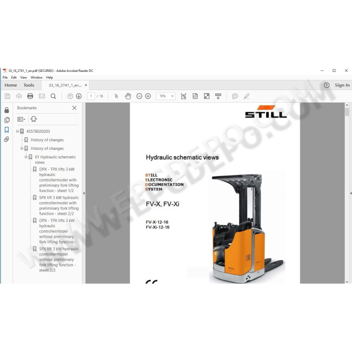 STILL STEDS 8.17 2017 EPC PARTS CATALOG + SERVICE