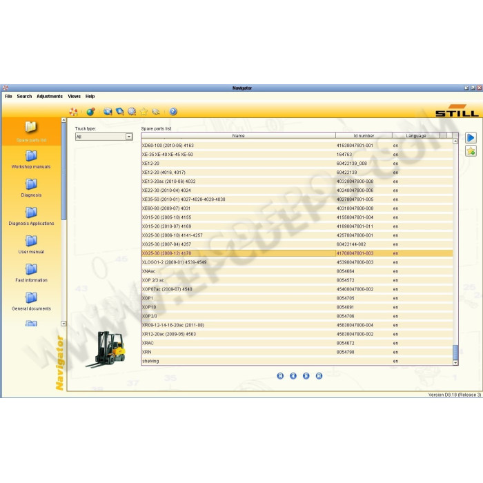 STILL STEDS 8.18 2018 EPC PARTS CATALOG + SERVICE