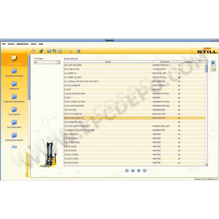 STILL STEDS 8.18 2018 EPC PARTS CATALOG + SERVICE