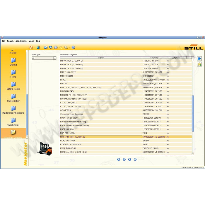 STILL STEDS 8.18 2018 EPC PARTS CATALOG + SERVICE