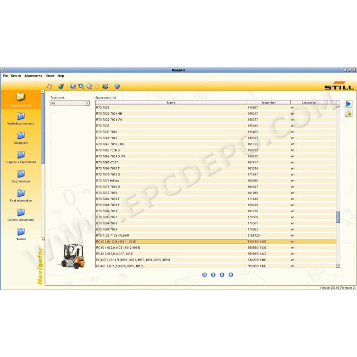 STILL STEDS 8.19 2019 EPC PARTS CATALOG + SERVICE