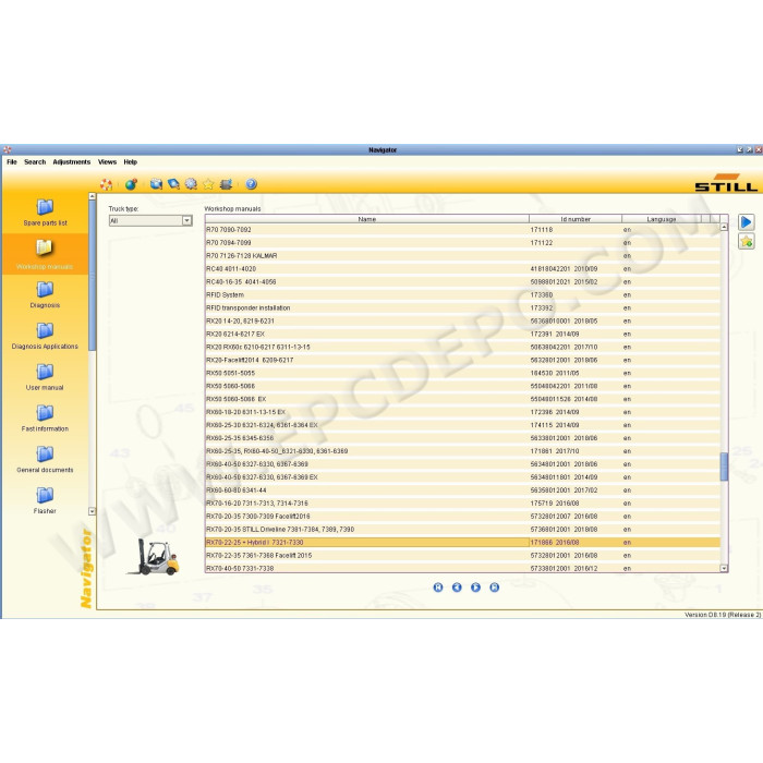 STILL STEDS 8.19 2019 EPC PARTS CATALOG + SERVICE