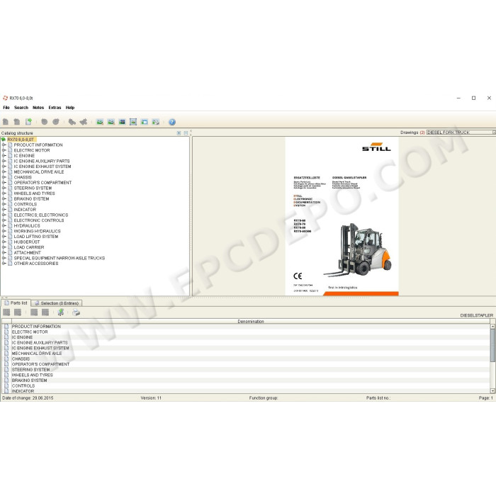 STILL STEDS 8.19 2019 EPC PARTS CATALOG + SERVICE