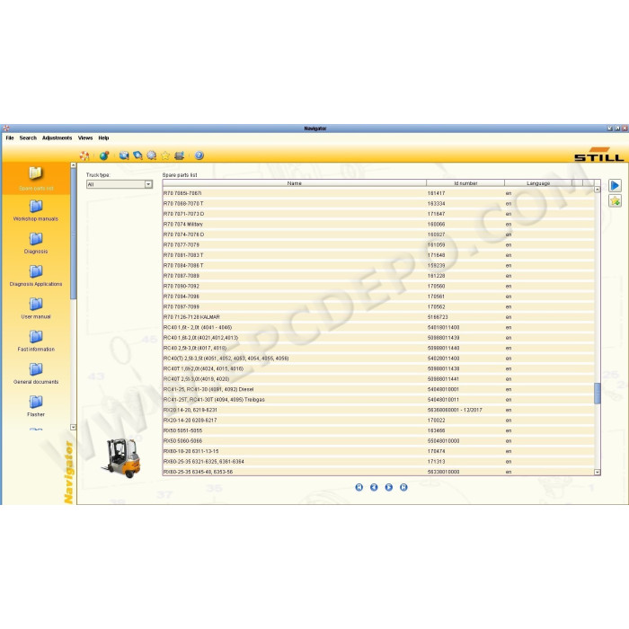STILL STEDS 8.21 2021 EPC PARTS CATALOG + SERVICE