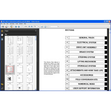 YALE FORKLIFT ERC / ERP 030 - 040 AF PARTS CATALOG