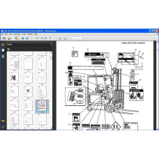 YALE FORKLIFT ERC / ERP 030 - 040 AF PARTS CATALOG